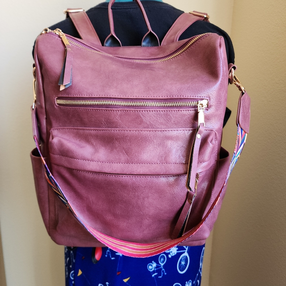 Rose Brielle Convertable Bag Backpack Handbag Dia… - image 5